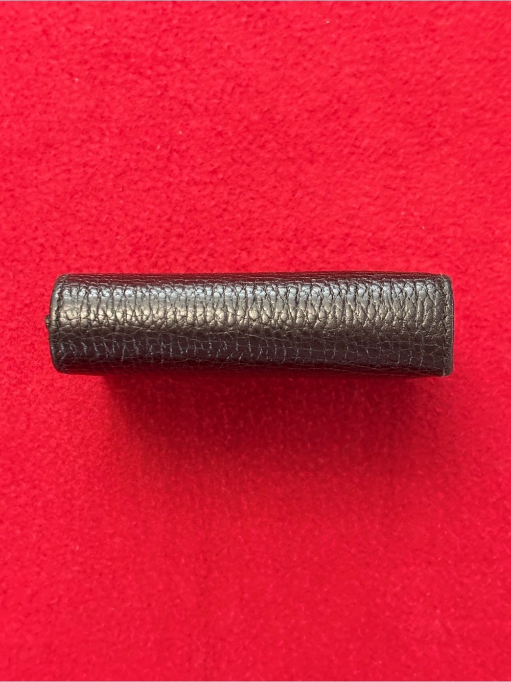 Gucci Black Pebbled Leather Small Bi-Fold Wallet with Gold Double G - Picture 3 of 14